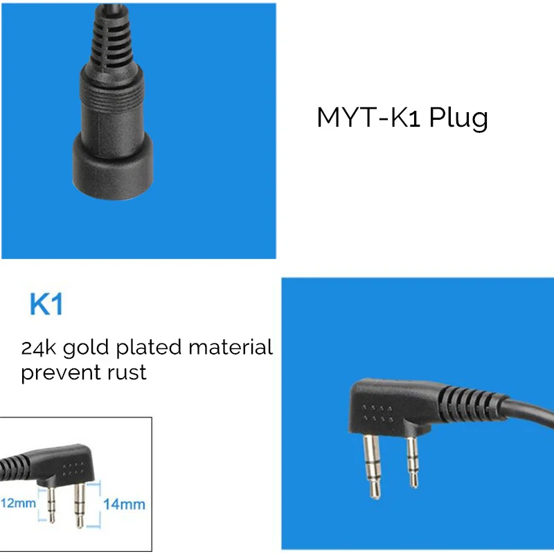 LEORY MYT K1/M1/S1/Y4/Y5 24 K позолоченный конвертеры для авиационные наушники гарнитуры