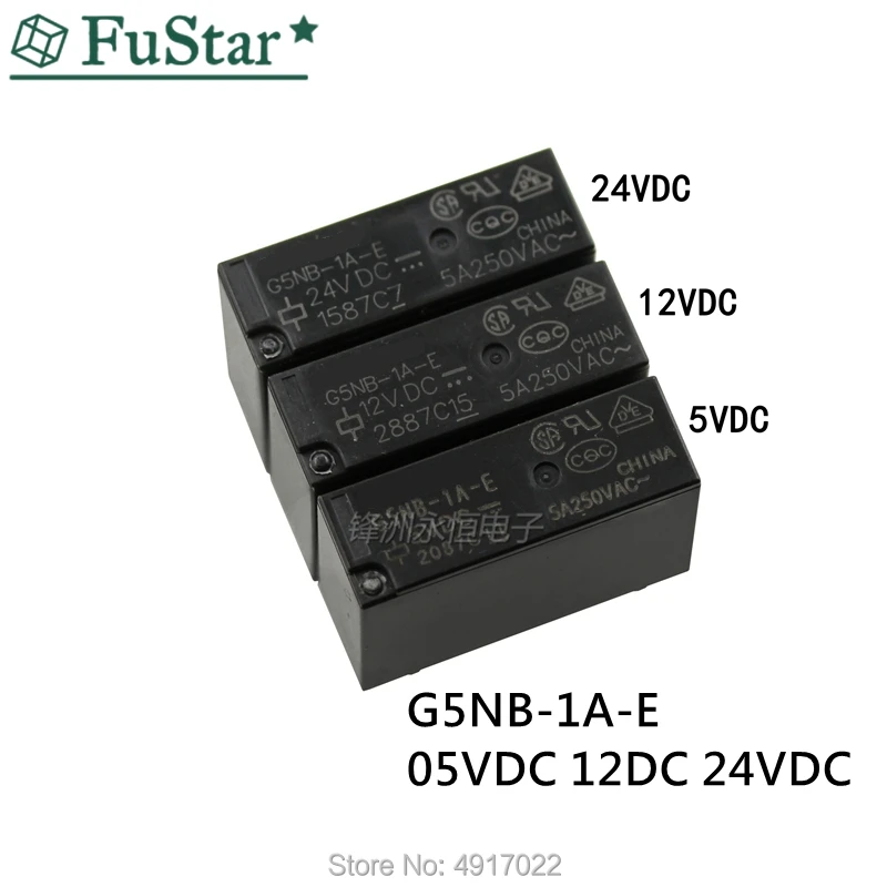 5 шт. новинка оригинальное реле Φ 05VDC 12V 24V 4 pin 3A mini G5NB 05V AC переменный ток DIP4|Реле| |