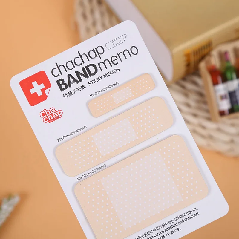 EZONE Творческий Band-aid форма Sticky Notes самоклеющиеся Sticky Блокнот для заметок 60 листов N-Times наклейки студентов канцелярские принадлежности