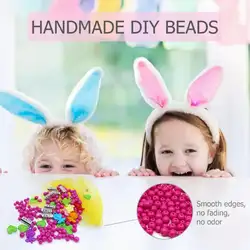 Дети Руководство DIY бисера разноцветные акриловые бусины браслет цепочки и ожерелья ребенок головоломки украшения подарок