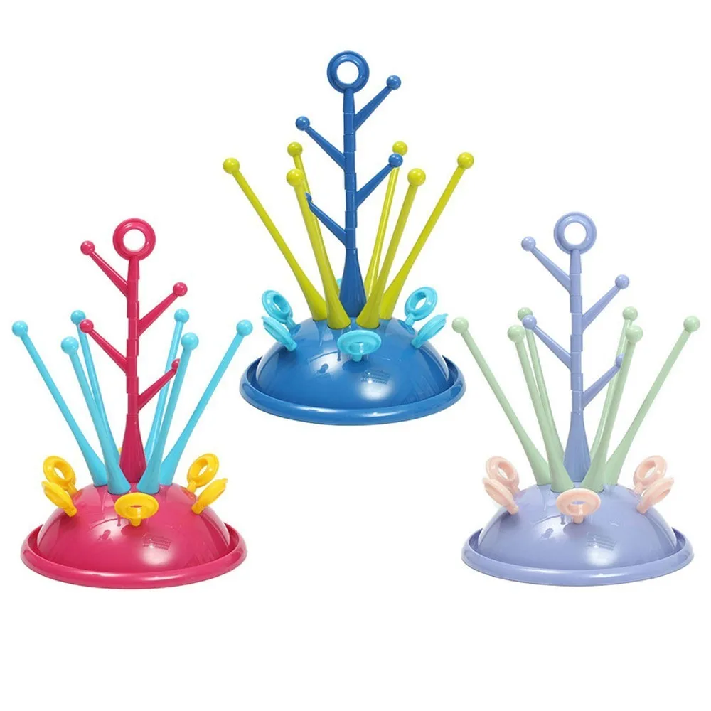 

Cute Tree Shape Baby Bottle Dryer Drainer Storage Feeding Bottle Drying Rack Shelf PP+ABS Healthy Baby Bottles Drying Rack