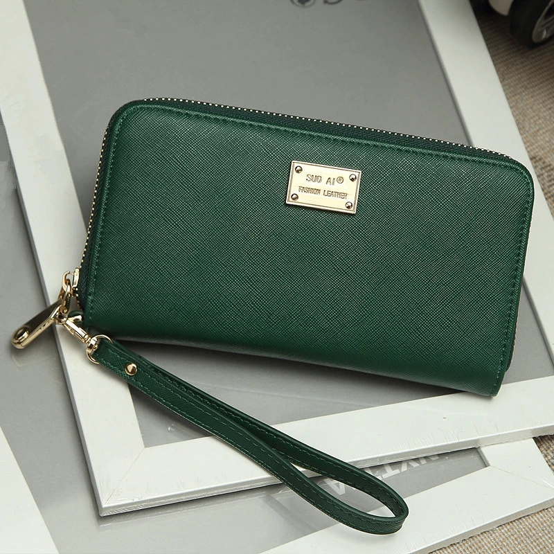 

Women Wallet Women's Coin Purse Large-Capacity Mobile Phone Bag Clutch Bag Plain Business Card Wrap Multi-Card Clutches