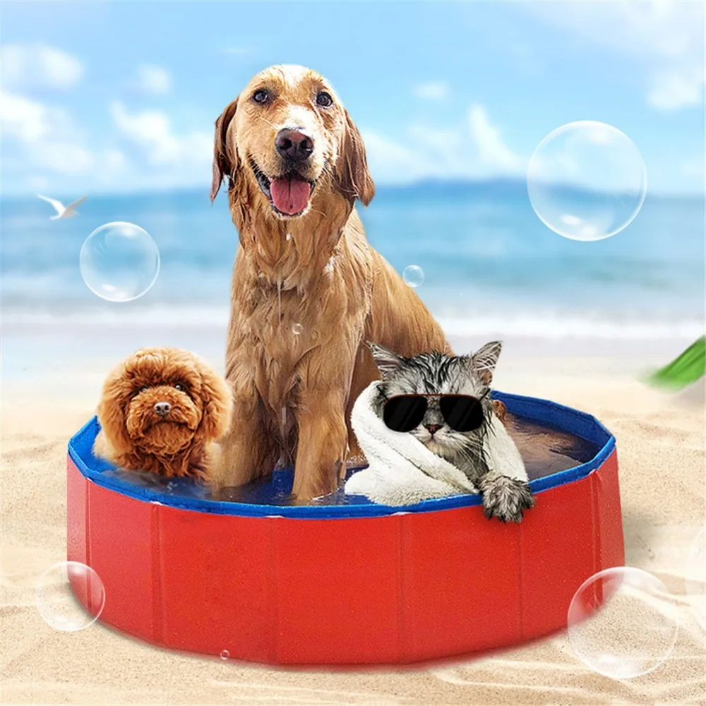 Foldable Pool Dog Pet Swimming Pool For Dog Big-Size Collapsible 4 Seasons Pet Playing Washing Pond For Cat Large Dog Summer E Foldable Pool Dog Pet Swimming Pool For Dog Big-Size Collapsible 4 Seasons Pet Playing Washing Pond For Cat Large Dog Summer E