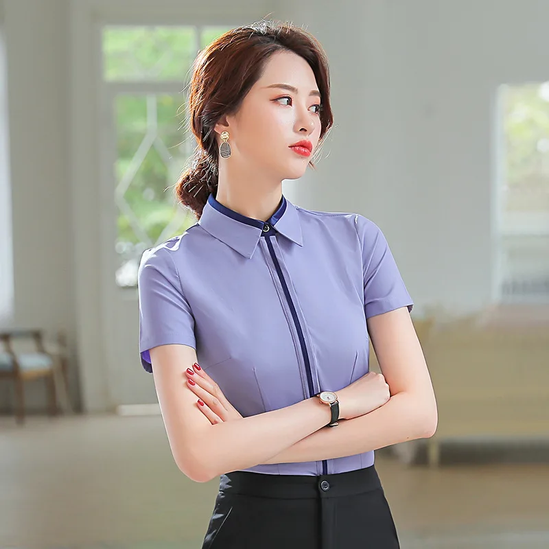 2019 Летняя Мода Blusas Femininas Элегантный для женщин блузки девочек Рубашка Короткий