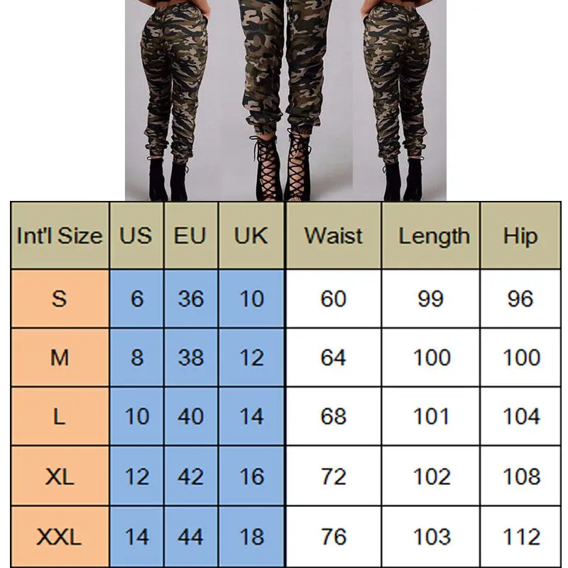 Размера плюс Для женщин в камуфляжном армейском стиле для мальчиков, Мода Прохладный Девушки стильная повседневная одежда облегающие эластичные джинсовые Jegging Брюки