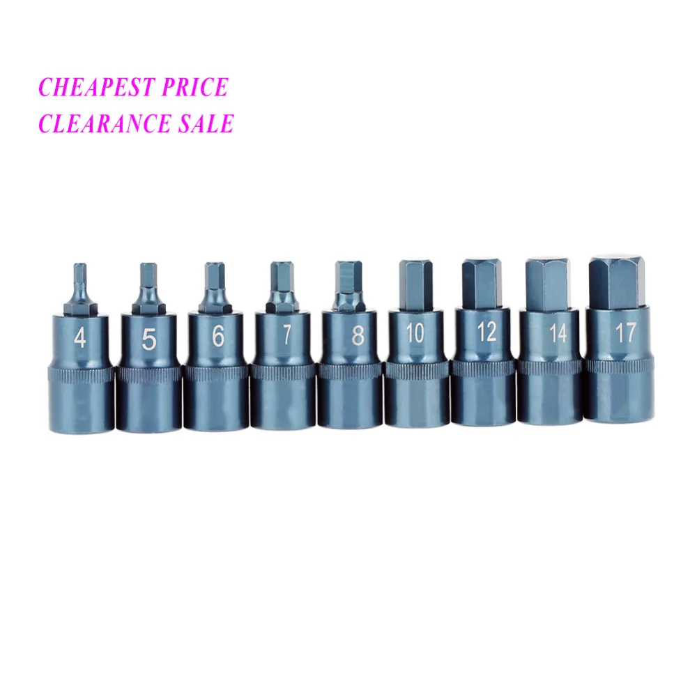 

1/2" 50mm H4-H17 S2 Electric Screwdriver Hex Socket Adapter Power Tool Screwdrivers Set Sockets Cheapest Price Clearance Sale
