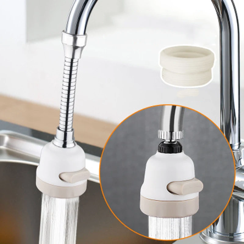 

Flexible Kitchen Tap Aerator Water Nozzle Saving Faucet Filter Adapter Spray Head Kitchen Faucet Extender Accessories