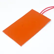 12V DC 60x100mm 5W Rectangle Flexible Waterproof Silicon Heater Pad For  Oil Tank