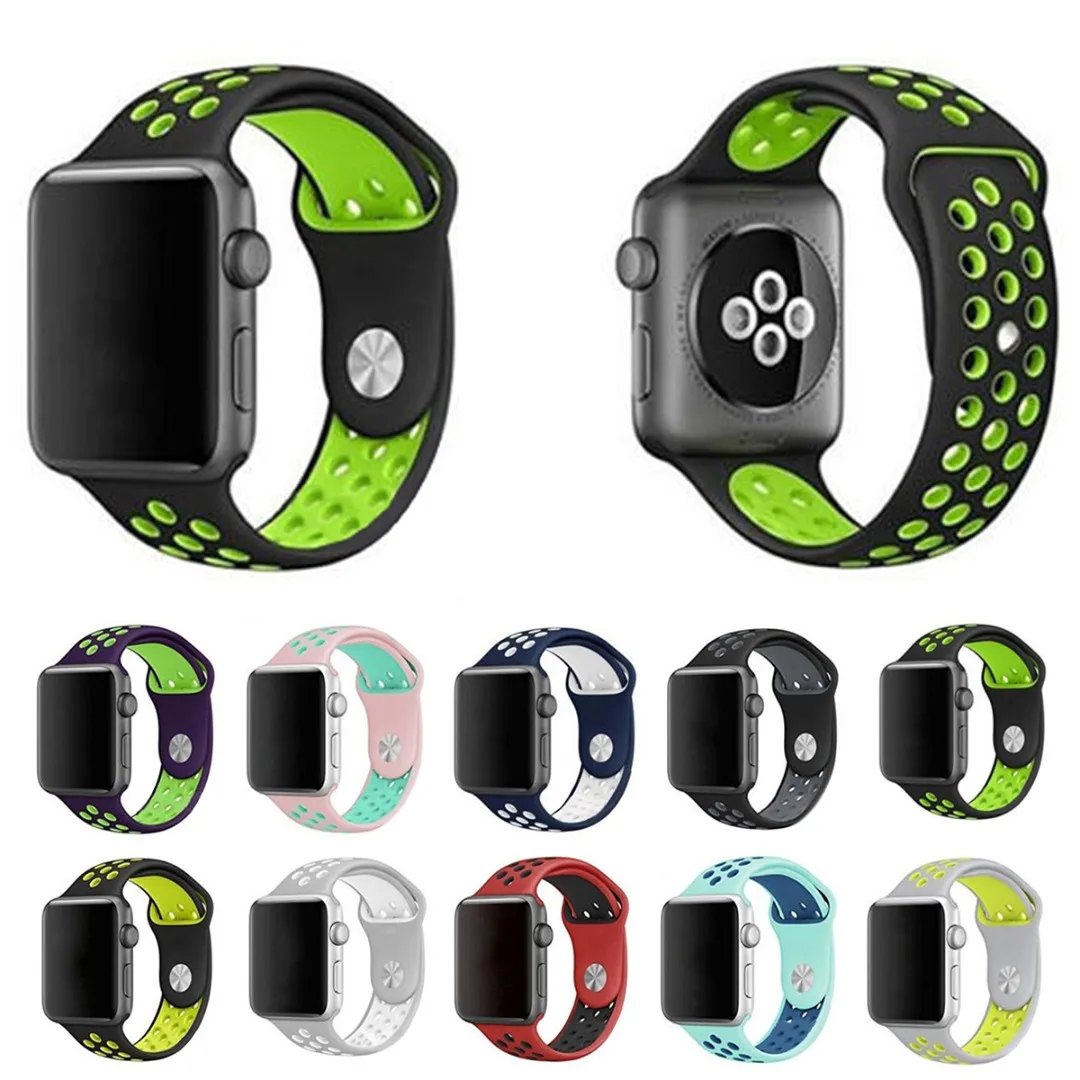 Shellhard силиконовый ремешок для Apple Watch Series 1 2 3 4 Замена спортивные наручные браслеты для iwatch Смотреть band 38/40 мм 42/44 мм