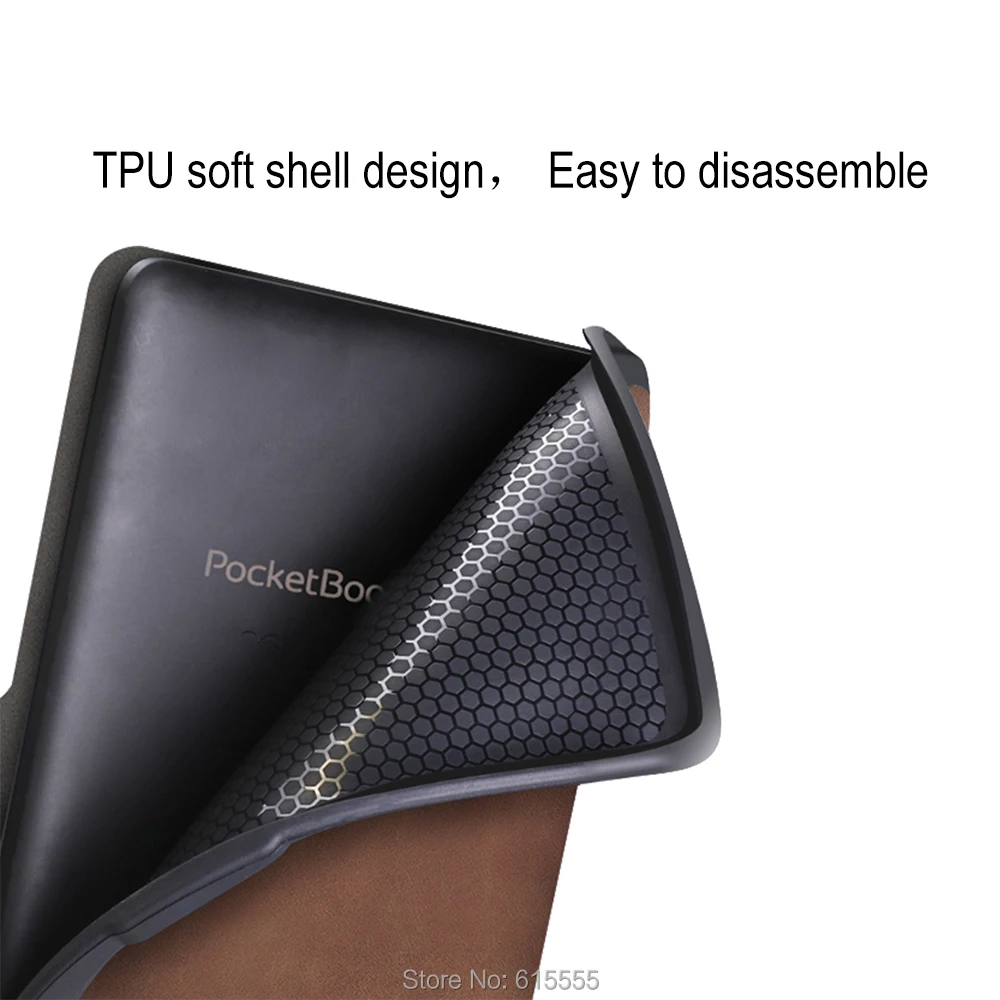 Gligle чехол из тонкой кожи чехол для электронной книги PocketBook Touch Lux 4 627 HD 3 632 Basic 2 616 читалка термополиуретановая оболочка 300 шт./лот