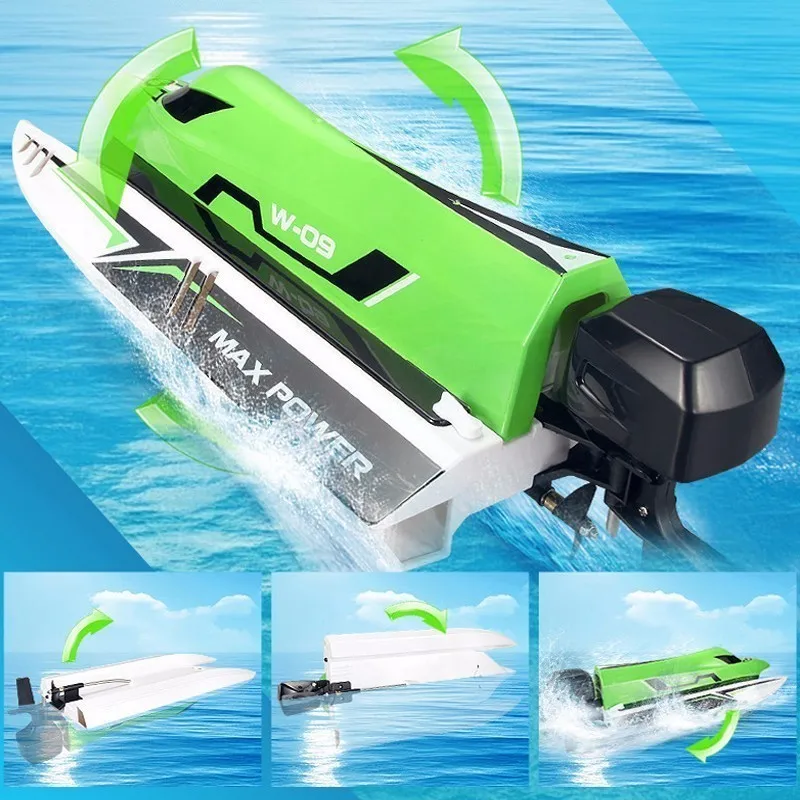 Original WLtoys WL915 2.4G Remote Control Brushless Motor Water-Cooling System High Speed 45km/h RC Racing boat VS FT009 