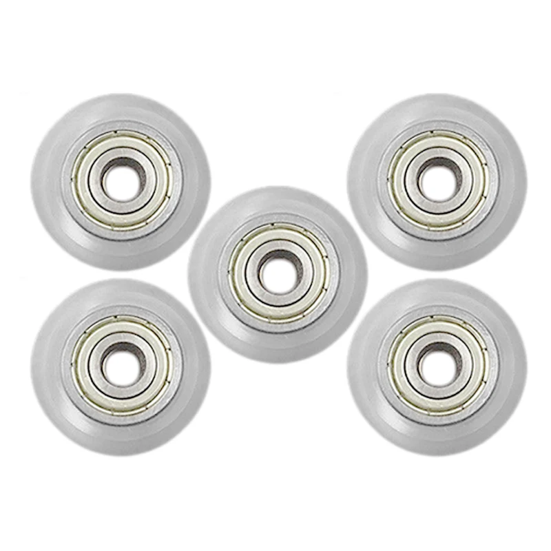 

5pcs/lot CNC Clear Polycarbonate V Slot Wheel Round wheel V guide Wheels Pulley Linear Bearing For 3D Printers Parts