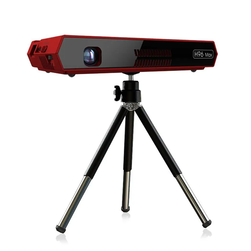 

h96 max Projector Smart Home Theater 8core S912 2G 16GB Android 6.0 Bluetooth4.1 speaker 160 lumens LED Mini Projector tv player