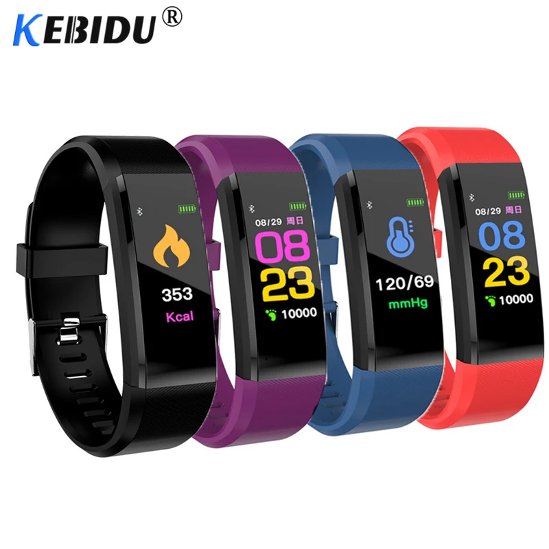 Смарт-браслет kebidu ID115 Plus с Bluetooth фитнес-трекером и Пульсометром | Электроника