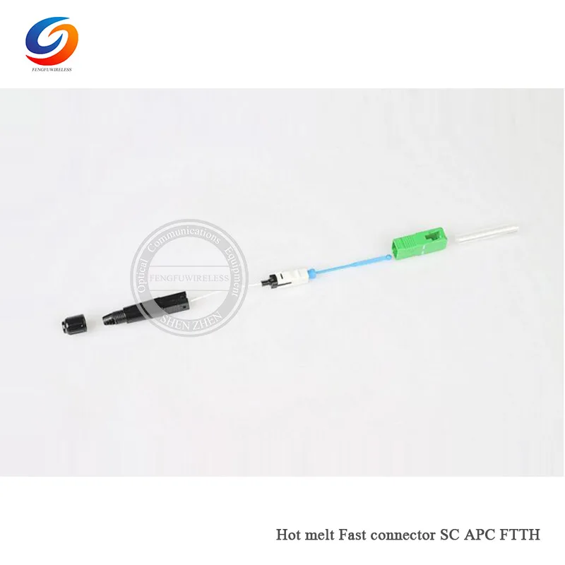

10pcs Free shipping FTTH Fiber Optic Fast Connector SC/APC Hot Melt Type Optical fiber Fusion SC APC connector