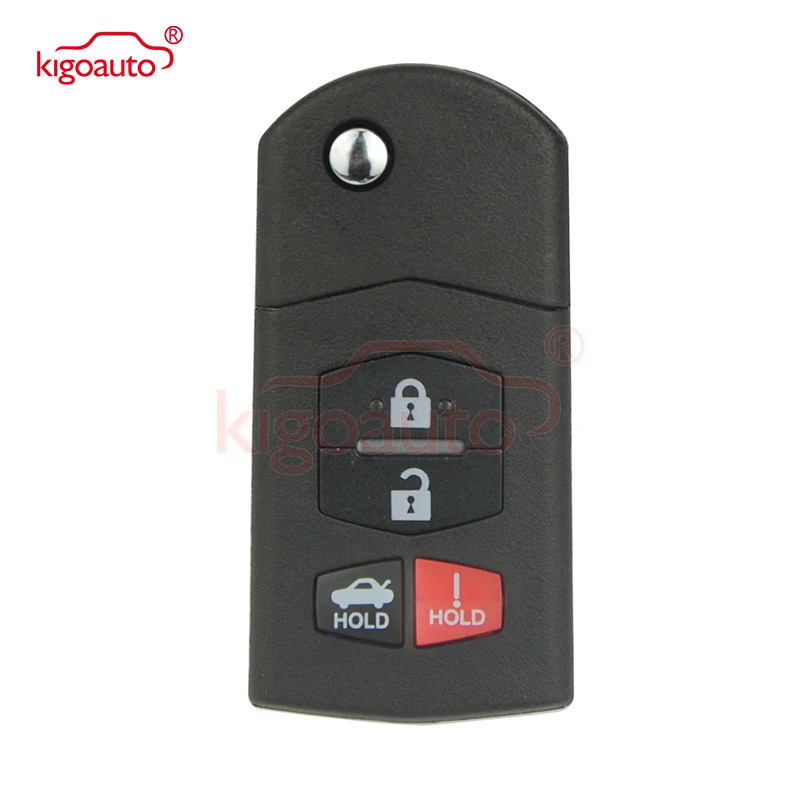 Kigoauto 315MH 4D63 BGBX1T478SKE125 01 Flip 3 + 1 4 кнопки дистанционного ключа брелок для Mazda 6 MX 5 Miata CX 7