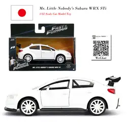 6 шт./лот оптовая продажа JADA 1/32 масштабная модель автомобиля игрушки Форсаж "маленьких никто Subaru WRX STI автомобиль из литого металла модель
