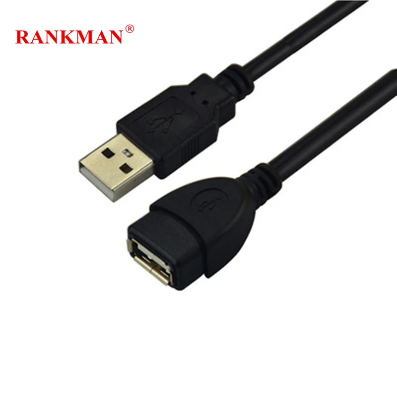 

Rankman USB Extension Cable USB2.0 Datum Cable Male to Female Data Sync Extender Cord Extension Connector for Computer PC Mouse