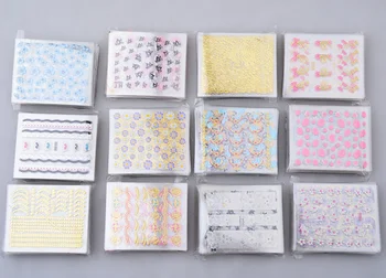 

200sets 50pcs/set Sheets Nail Art Transfer Stickers 3D Design Manicure Tips Decal Decorations high quality new