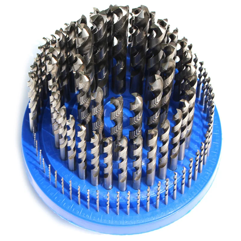 

LAOA 100pcs High Speed Steel Whole Grinding Twist Drill Bits Set Spiral Drills Drilling on Cu Steel Plastic Cast Iron Al Etc