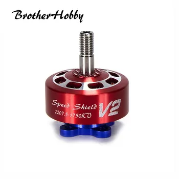 

Brotherhobby Speed Shield 2207.5 V2 1560/1750/1920/2108/2400/2700/3400KV 4-6S CW Thread Brushless Motor for RC Drone FPV Racing