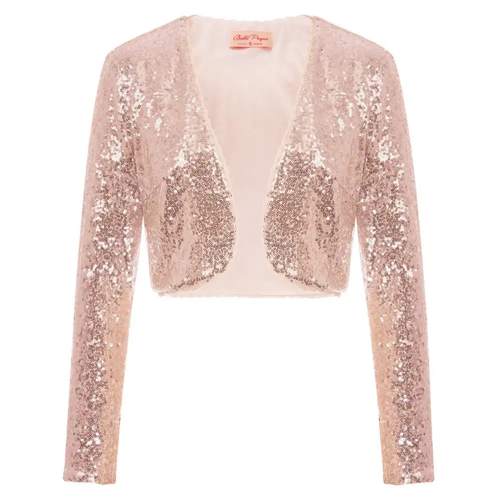 sparkly bolero cardigan