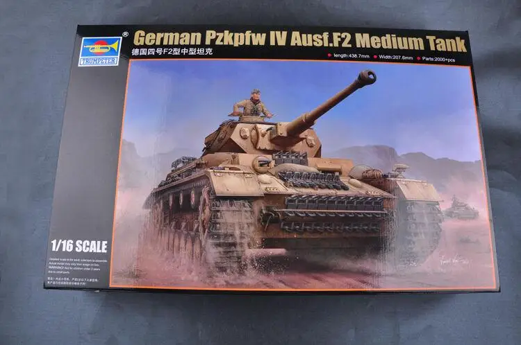 Trumpeter 00919 1/16 German Pzkpfw IV AusF.F2 Medium Tank model kit ◆