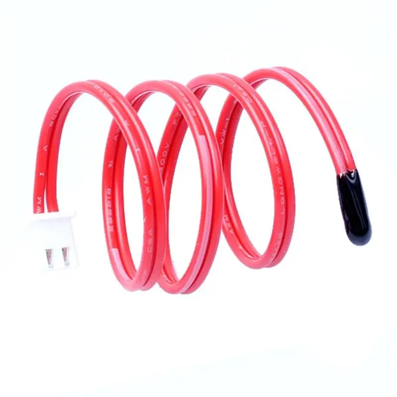 

1pcs Red NTC Temperature Sensor Cable 10K 3950 1% Thermistor Probe for Thermometer Instrument Parts