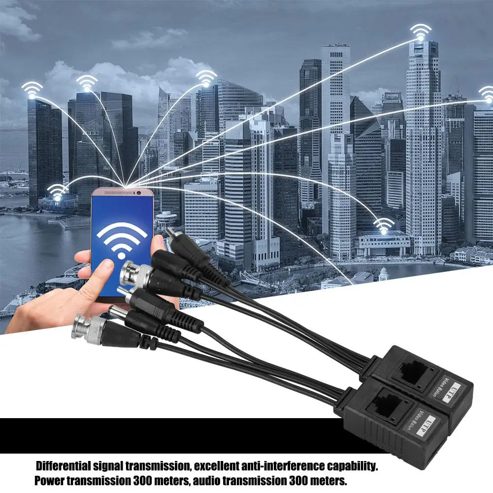 

Anti-jamming Video Power Combined Twisted Pair Triple-in-one Transmitter Plug-and-play High Quality