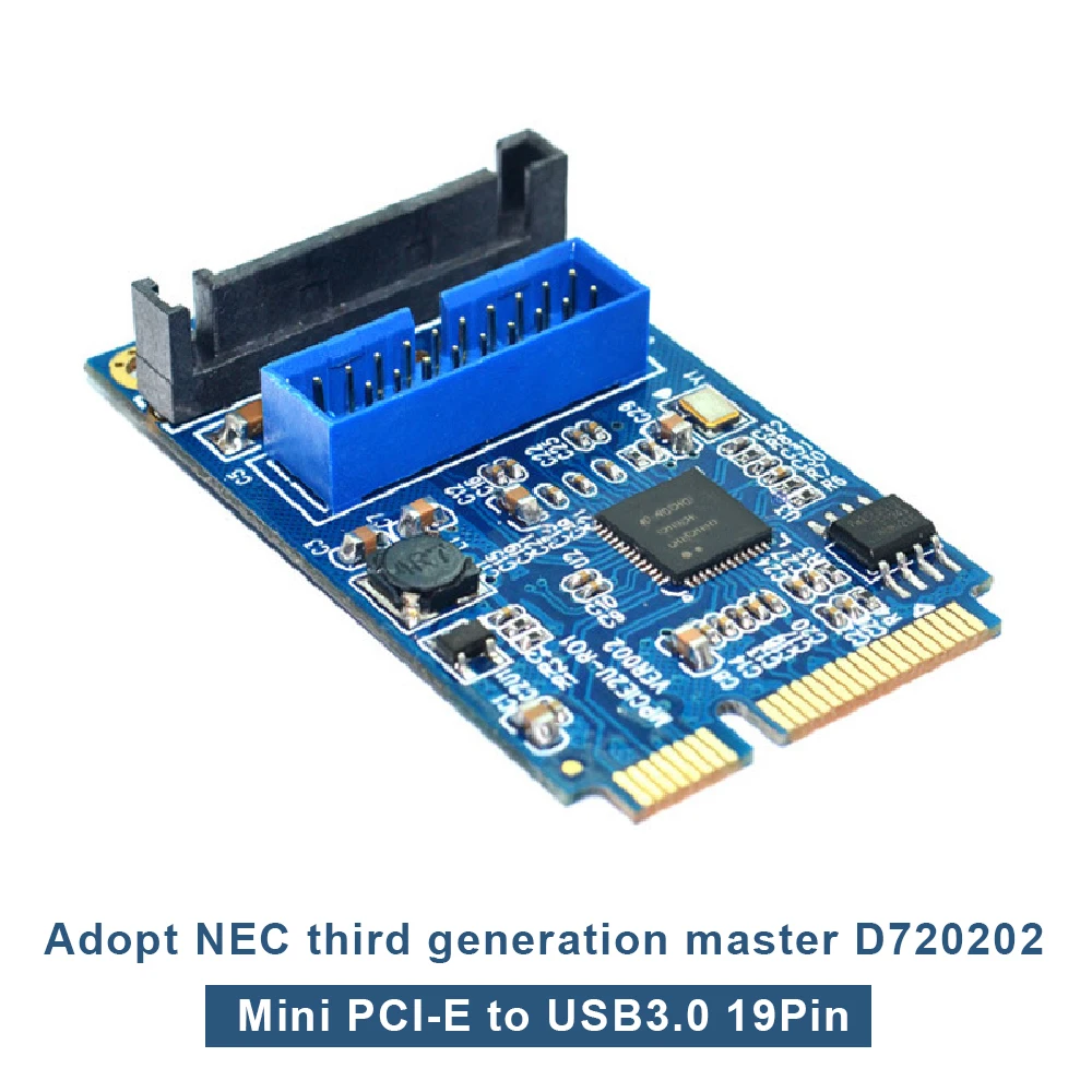 MINI PCI E к USB 3 0 передний 19 Pin Компьютер Расширение карты 2 порта настольный передачи