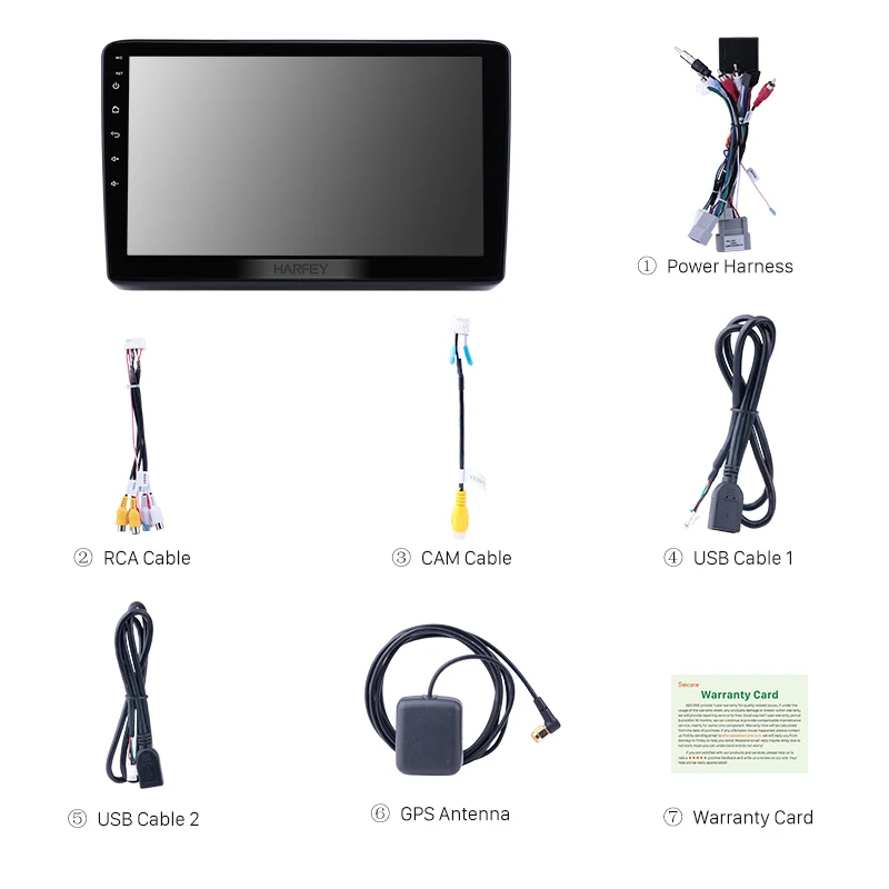 Top Harfey Android 8.1 10.1" for Honda Vezel XRV 2014 car multimedia player Radio GPS Navigation system Bluetooth AUX USB WiFi SWC 3
