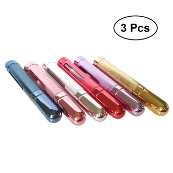 

3pcs 12ml Mini Refillable Spray Perfume Bottles Portable Aluminum Atomizer Empty Travel Bottle(Assorted Color)