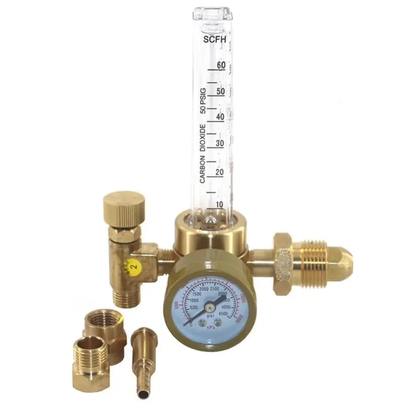 0-4MPa 10-60scfh углекислого газа CO2 датчики Давление регулятор аргоновый ротаметр контроль регулятора клапан сварки регулятор