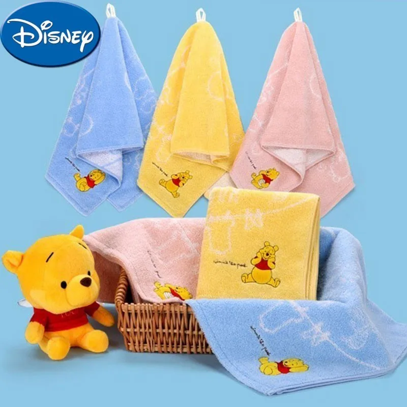 

Disney Baby Towel 34*75cm Cotton FaceTowel Cute Pooh Cartoon Print Soft Hand Towels For Children Newborn DNW013