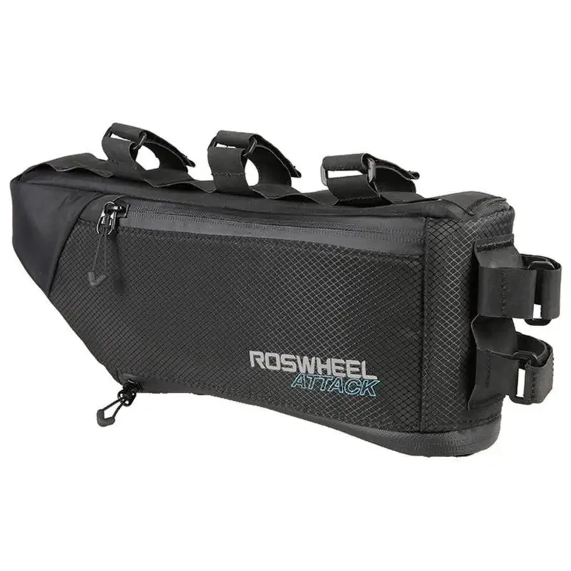 

ROSWHEEL 3+1L Waterproof Bicycle Front Top Tube Bag Triangle Frame Pouch