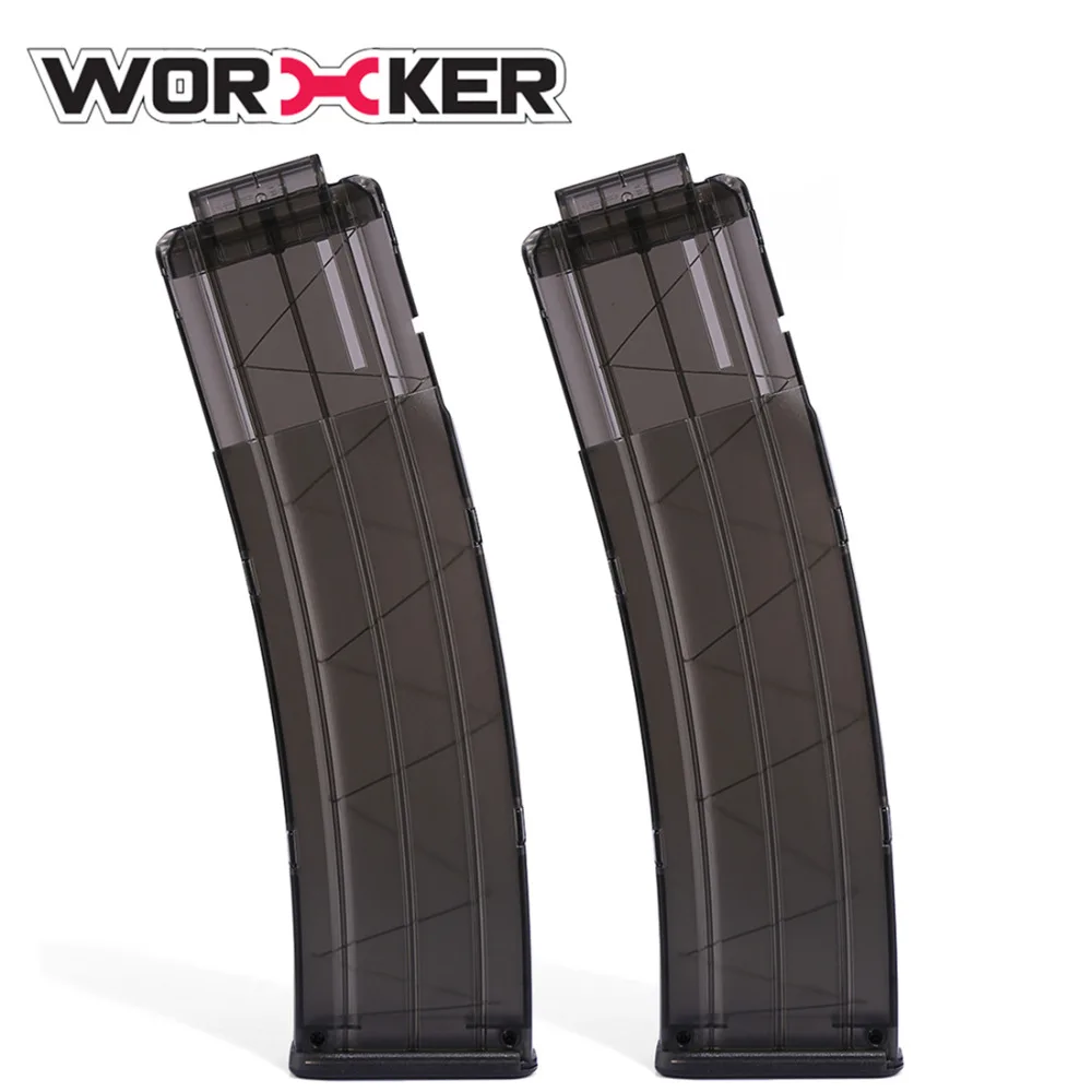 

2 PCS Worker 22 Bullets Model Curve Soft Bullet Clip Ammo Cartridge Dart Clip Professional Toy Accessories for Nerf