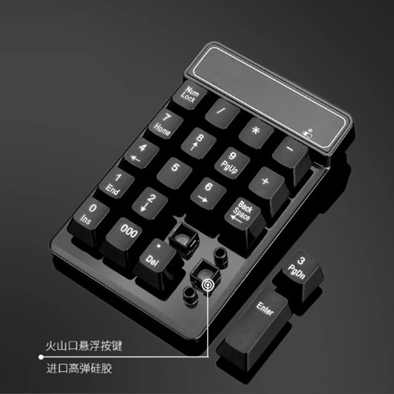 Новая 2 4G Беспроводная Bluetooth цифровая клавиатура 19 key портативная