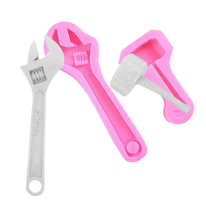 

NEW Handmade Soap Mold Cartoon Mechanical Tool Wrench Silicone Cake Mold Baking Cake Decorating Tools