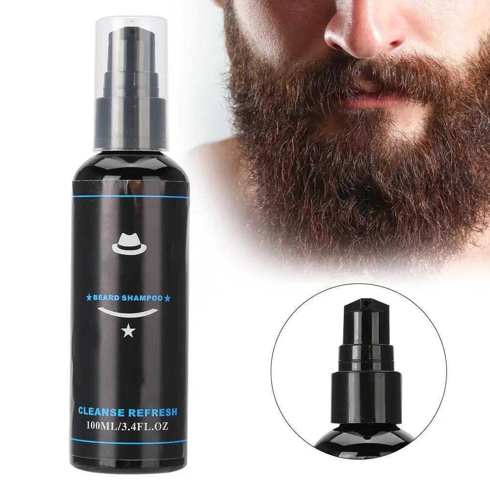 

100ML Natural Cocoanut Oil Men Beard Shampoo Deep Cleansing Moisturizing Shampoo Beard Care