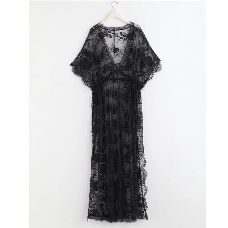 Ladies Women Babydoll G string Night Dress Solid Black Sleeveless Lace