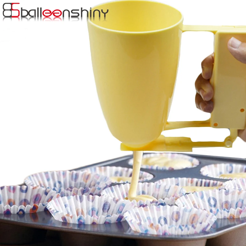

BalleenShiny ABS Paste Device Cupcake Pastry Batter Dispenser Meatball Mold Maker Device Kitchen Baking Chocolate Pastry Tools