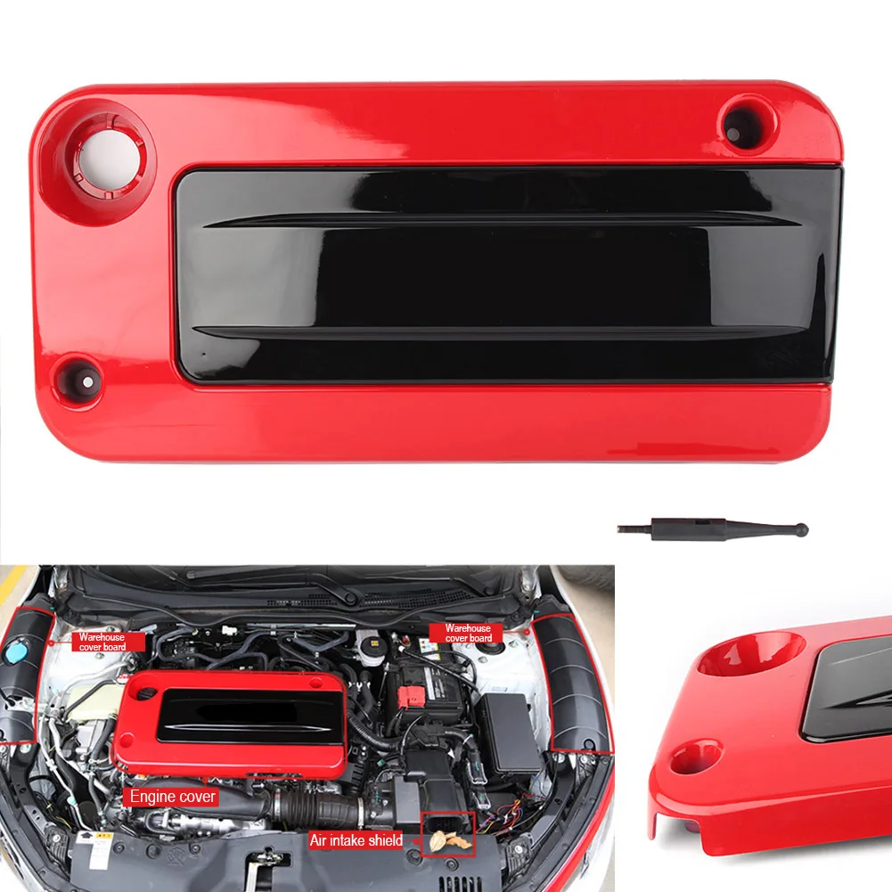 ABS крышка двигателя капот w/ватный диск для Honda 10TH Gen Civic 1 5 T 2016 2017 2018 поколения |