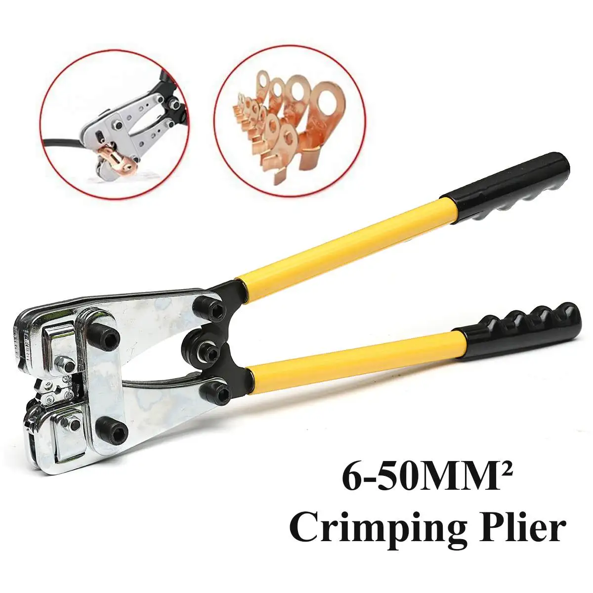 

1Pcs Wire Stripper Pliers Tools Professional Electrical Cable stripping Tools 6-50mm2 crimping range Cable Tool