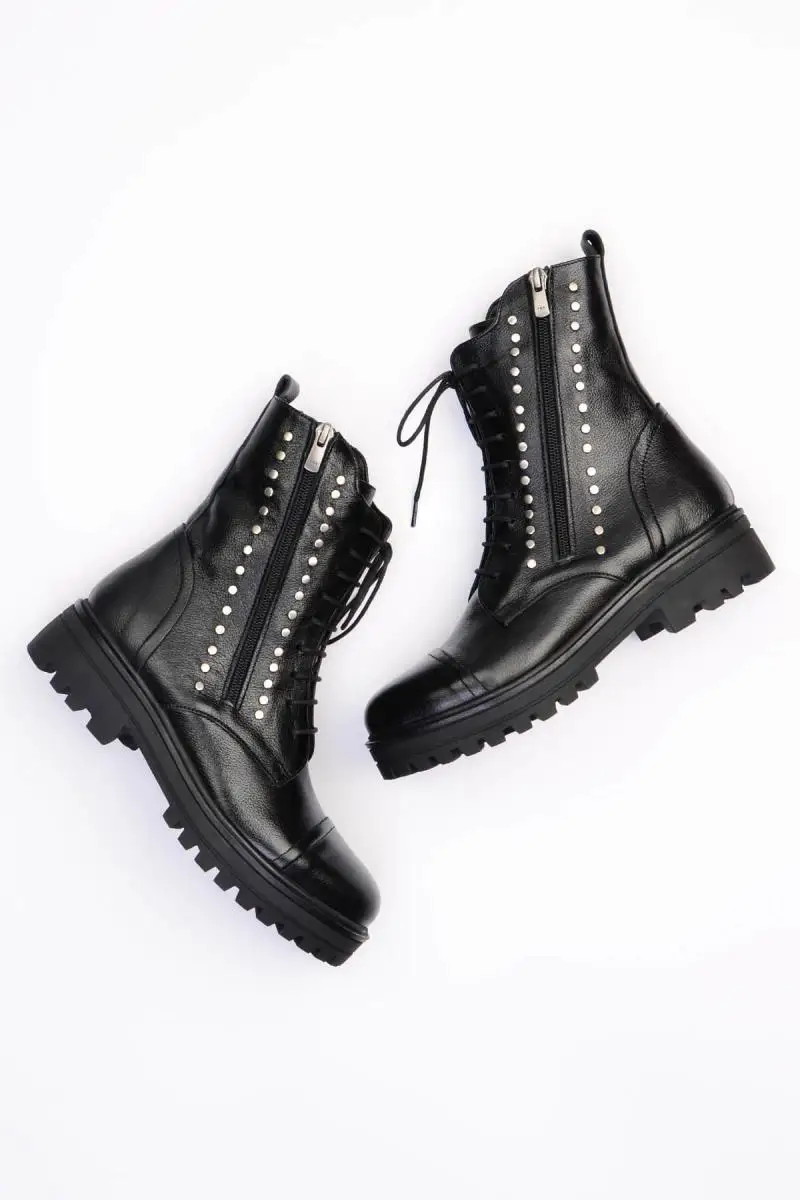 

Bambi Genuine Leather Black Women 'S Boots G0429102303