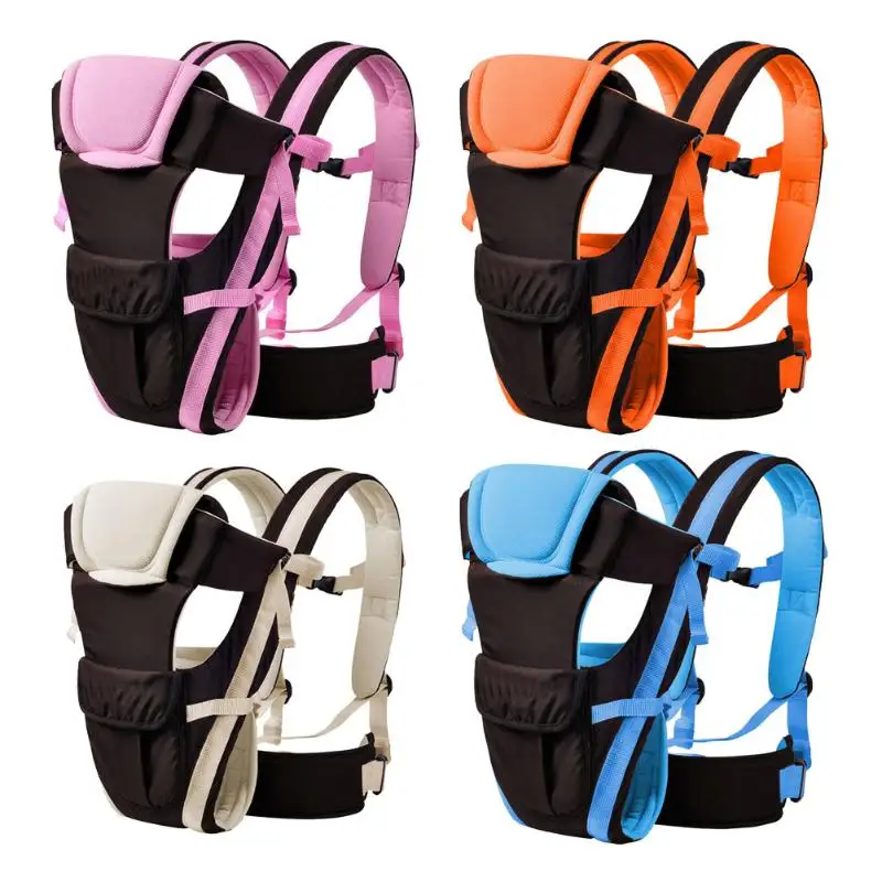 

kidsMultifunctional Baby Carrier Breathable Adjustable Wrap Sling Back Adjustable Wrap Sling Backpack Pouch Infant Kangaroo Bag
