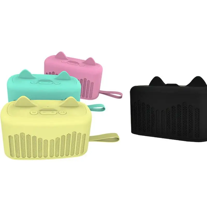 Мини беспроводной Bluetooth динамик кошка аниме Kawaii Независимый Бас TF карта fm радио TWS