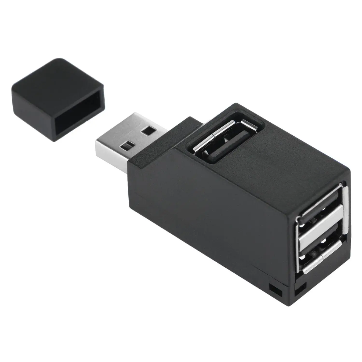 Высокая Скорость 3 Порты и разъёмы USB 2,0 Multi HUB разветвитель расширения настольных ПК ноутбук адаптер переменного тока