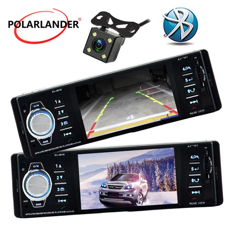 Автомобильный радиоприемник 4 1 дюйма mp4 плеер FM/USB/1 Din/с дистанционным