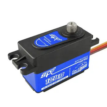 

RCtown SPT4412LV 12KG Large Torque Metal Short Body Steering Gear Servo for 1/10 RC Drifting Rv