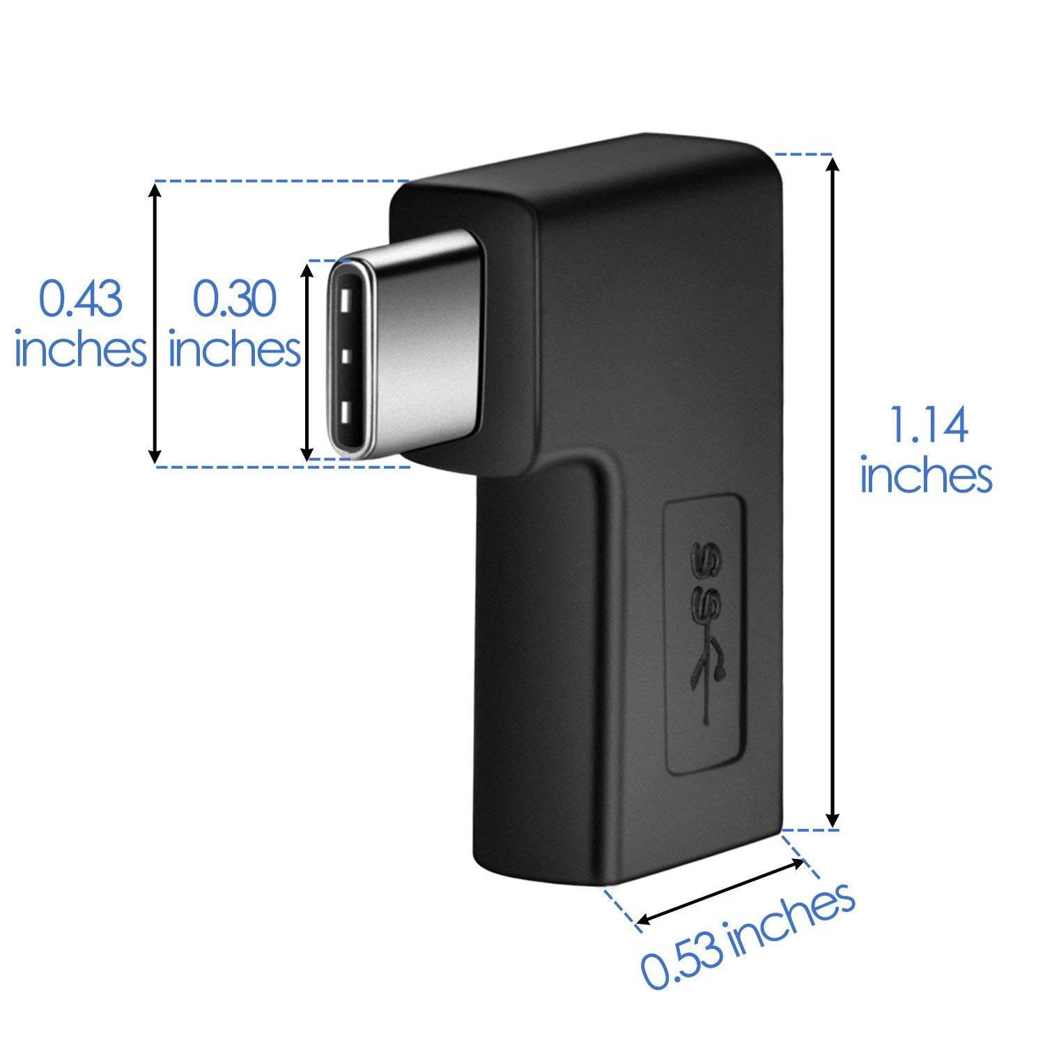 USB C мама к папа адаптер (2 Packs) 3 1 90 градусов Тип прямоугольный (черный)| |